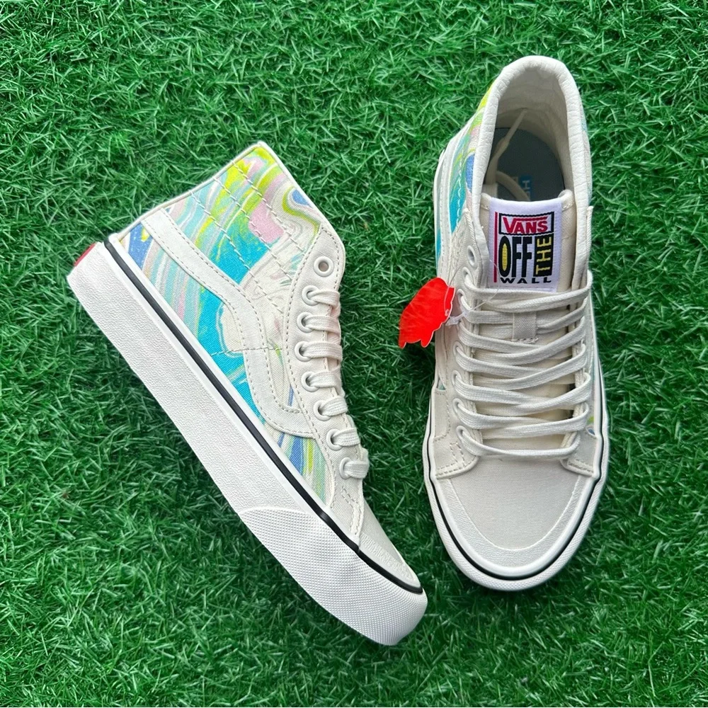 Vans Sk8 Hi 138 Decon Resin Swirl Marshmallow - Picture 8 of 10